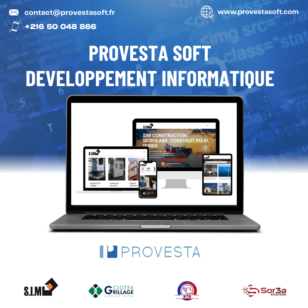 Excellence dans la construction métallique : Dévoilement de la plateforme web Provesta Soft pour SIM Tunisie