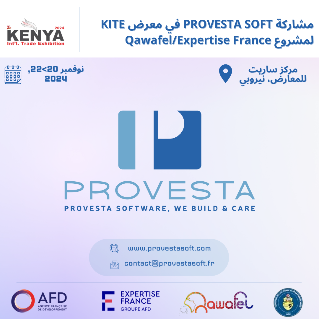 مشاركة PROVESTA SOFT في معرض KITE لمشروع Qawafel/Expertise France