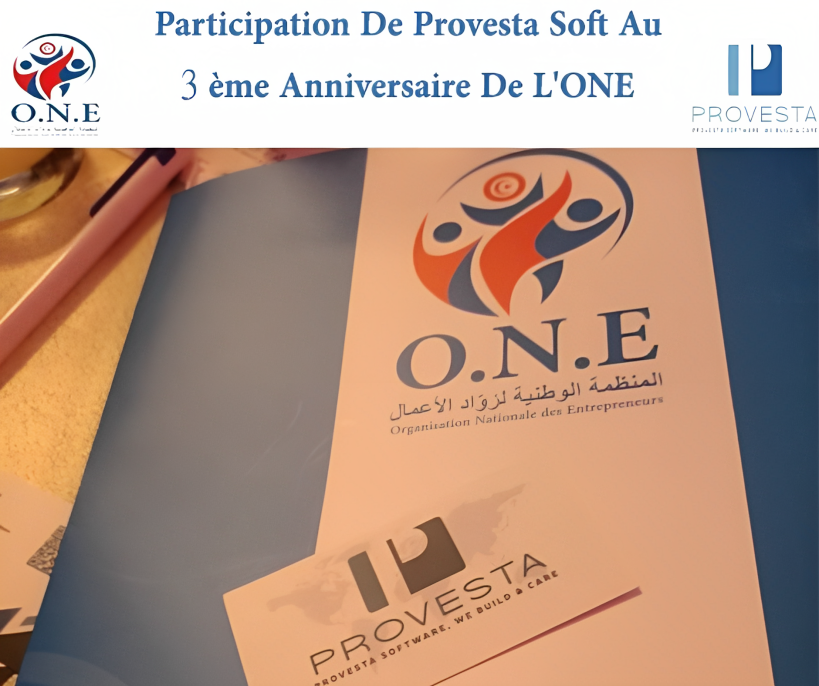 Participation de Provesta Soft au troisième anniversaire de l'Organisation Nationale des Entrepreneurs