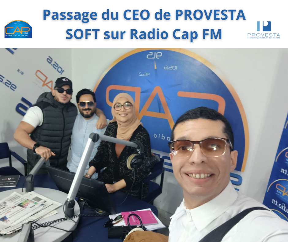 Passage du CEO de PROVESTA SOFT sur Radio Cap FM