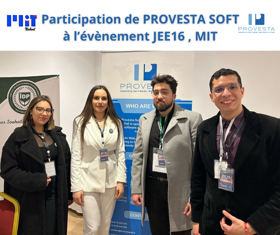 Provesta Soft : À la pointe de l'IA et de l'apprentissage automatique lors de JEE16 MIT